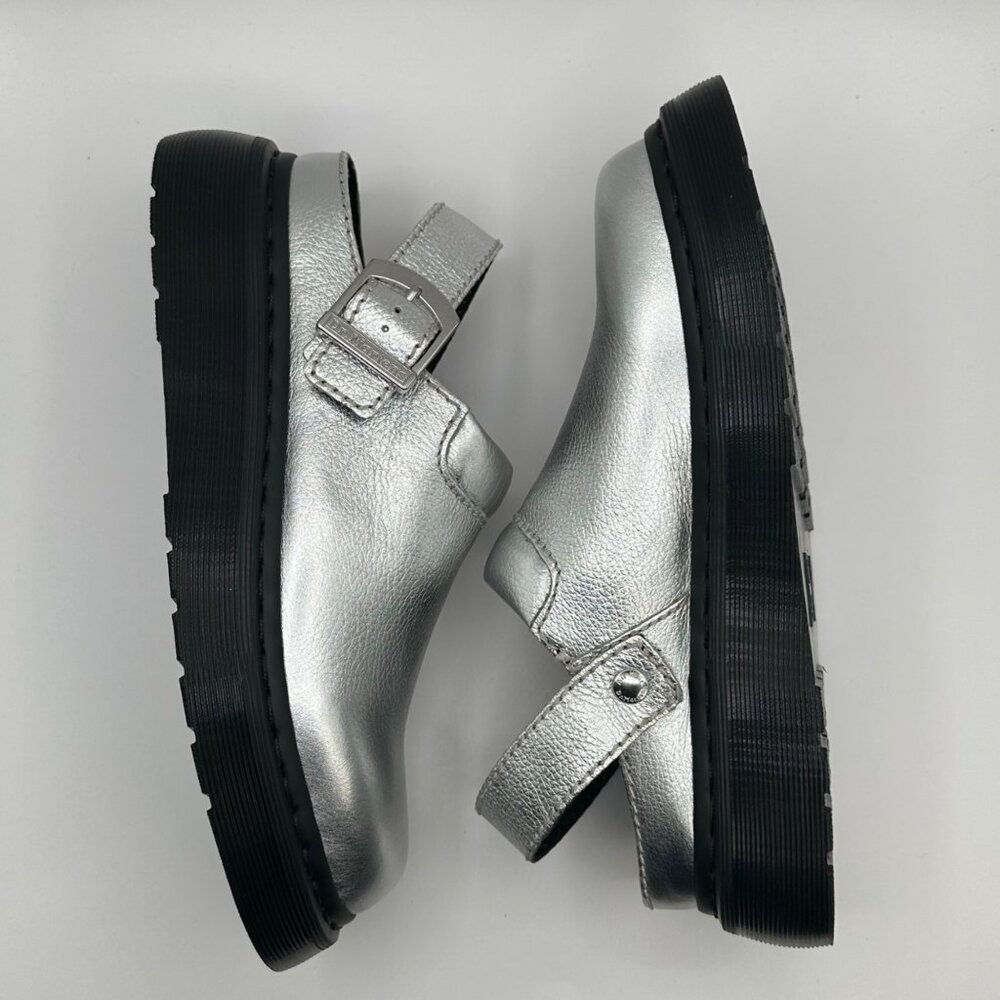 Women's Dr. Marten's Laketen Size 9 Metallic Leather Sling Back Shoes - Picture 8 of 10